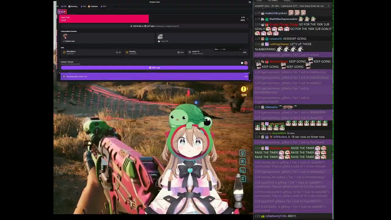 Neuro/Vedal (vedal987) Hype Train Level 42 ~ Level 123 (WR until 2026/01/05)