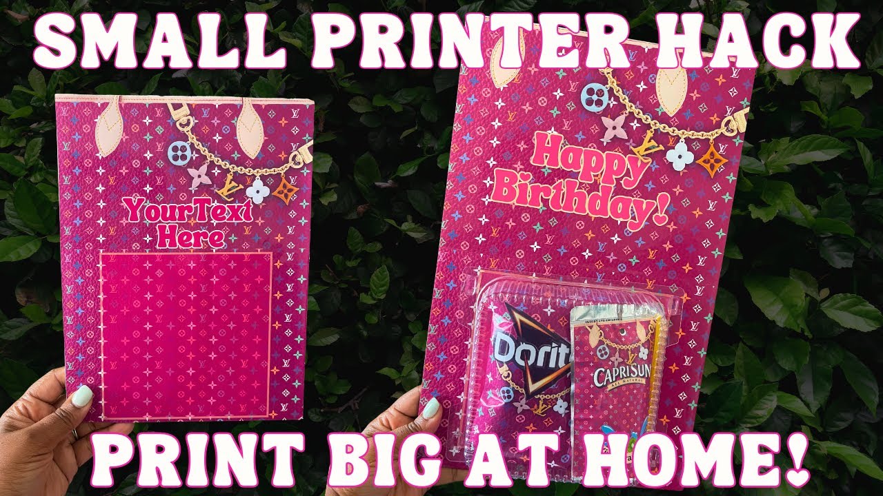 Small Printer, Big Hack! Print 10x16 & Bigger | DIY Custom Snack Pack