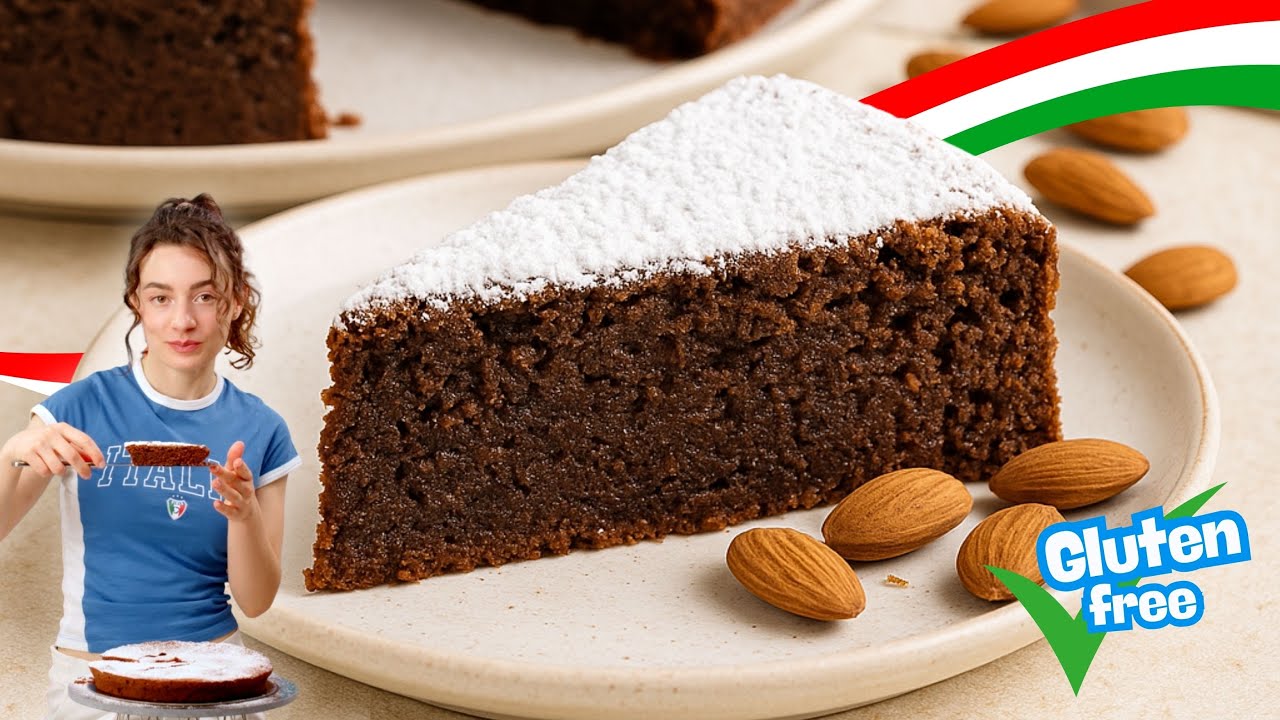 The AUTHENTIC Neapolitan Cake 🇮🇹  LA TORTA CAPRESE | Gluten-Free