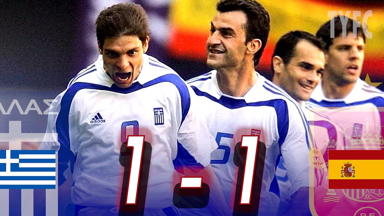 Greece 1&ndash;1 Spain 🏆 | UEFA Euro 2004 Group A (MD2) | Highlights & Goals | Road to Glory