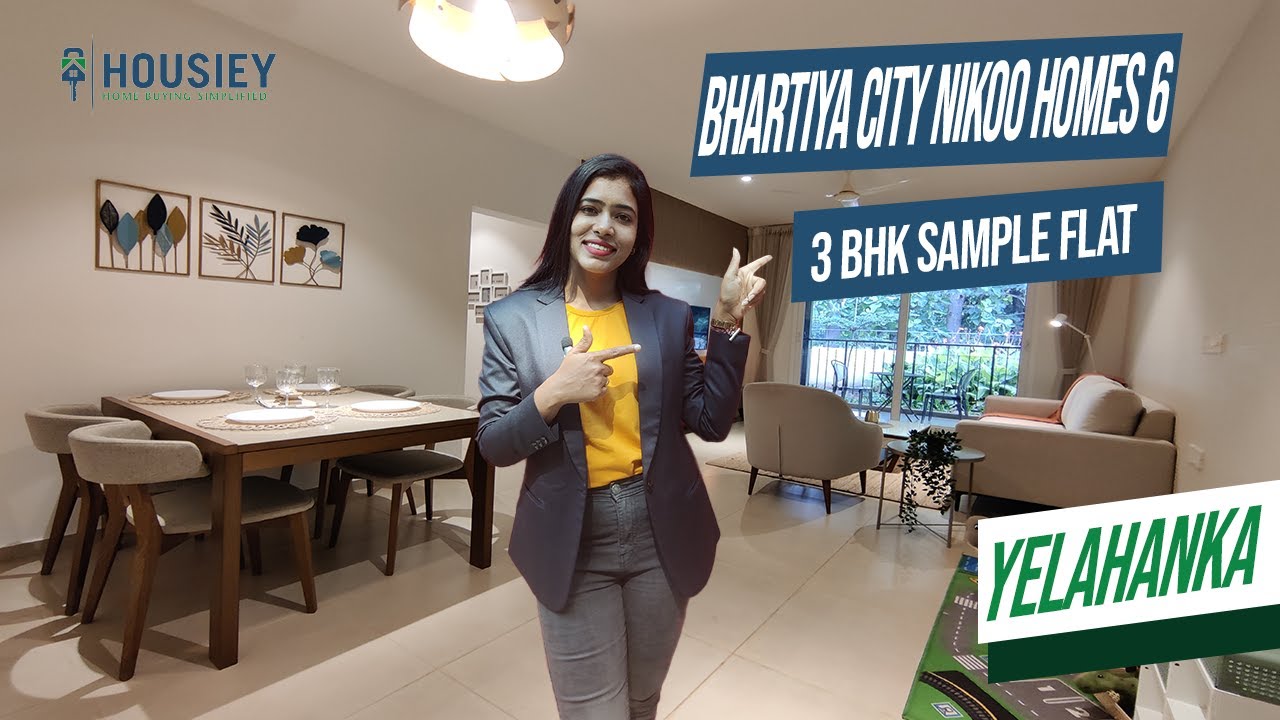 Bhartiya City Nikoo Homes 6 | 3 BHK Sample Flat Tour | Bhartitya City Yelahanka