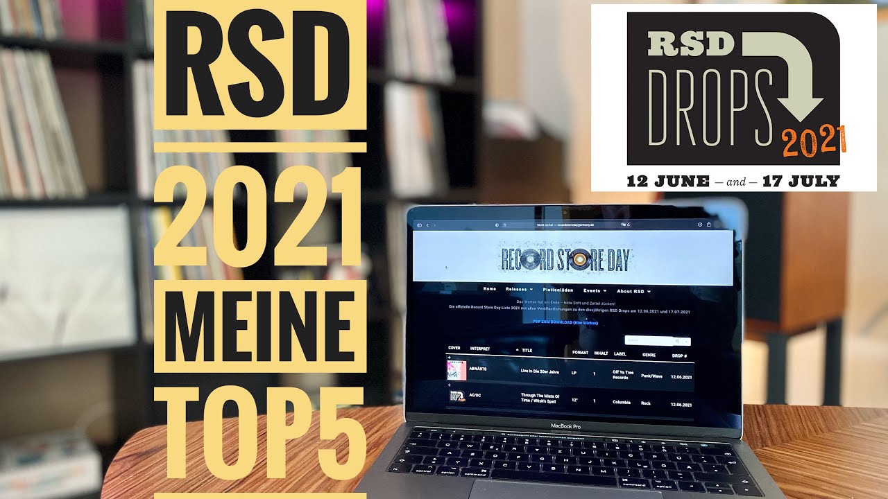 TOP 5: RSD 2021 Drops / Releases / Was ist Record Store Day Germany Deutschland / Vinylcommunity /