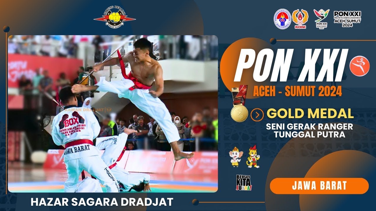 Juara 1 Seni Gerak Tunggal Putra - Jawa Barat