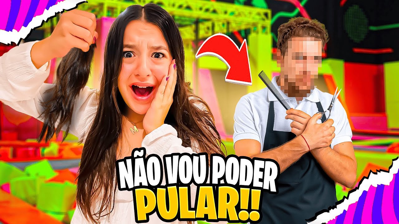 MEU CABELO CAIU E NÃO VOU PODER IR PULAR NO VILA TRAMPOLIM ! MARCELA JARDIM