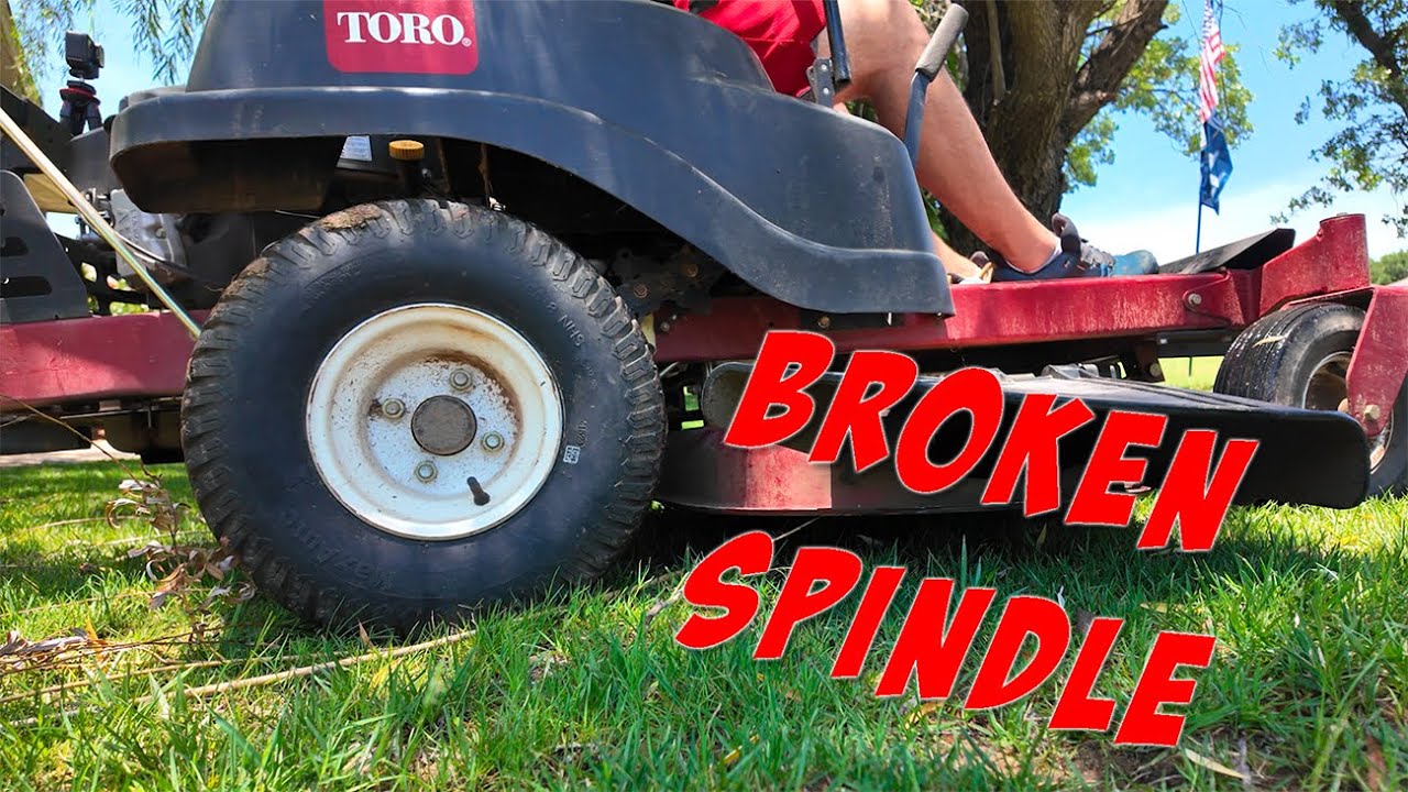 Broken Spindle Replacement Toro TimeCutter SS5000 Because My Kid Ran Over a Stump!