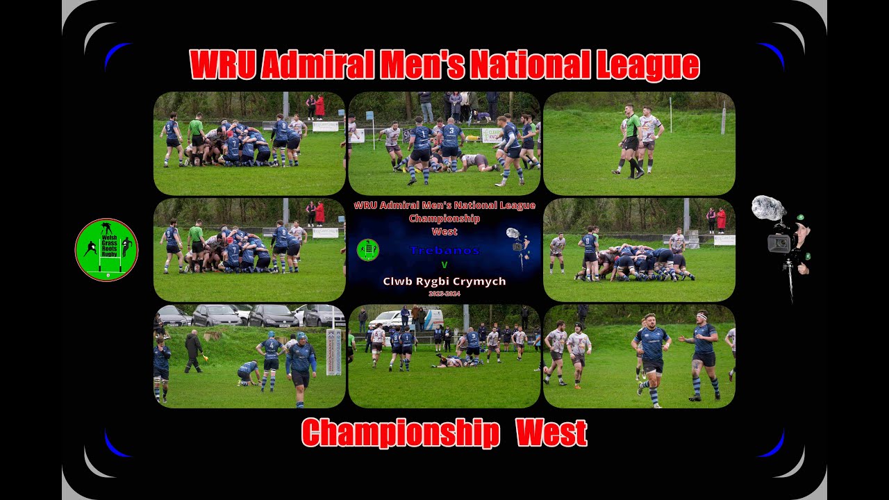 Trebanos RFC v Clwb Rygbi Crymych WRU Admiral Men's National League 2023 2024