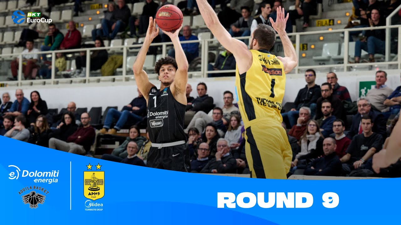 Dolomiti Energia Trento-Aris Medea Thessaloniki | Round 9 Highlights | 2023-24 BKT EuroCup