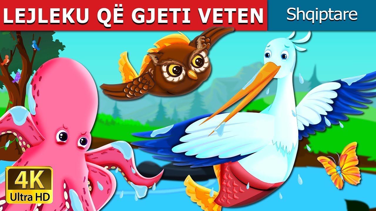 LEJLEKU QË GJETI VETEN | The Grateful Crane Story in Albanian | Perralla per femije | Perralla Shqip