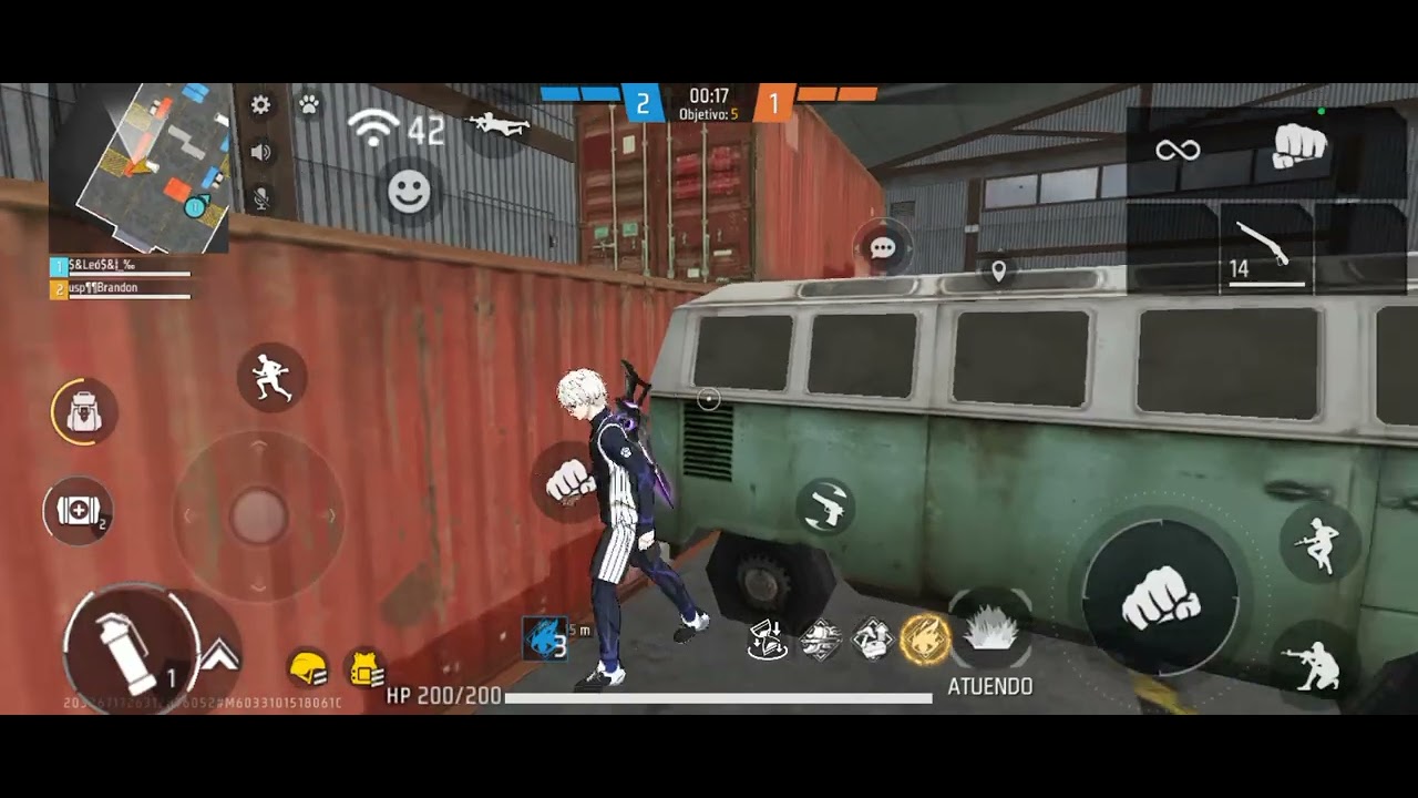 Jugando con la #Sensff alta en free fire en lobo solitario 