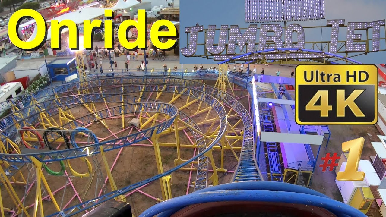 Jumbo Jet Amigoland (POV Onride 4K) Luna Park France Schwarzkopf Roller Coaster Jet Star III 1st row