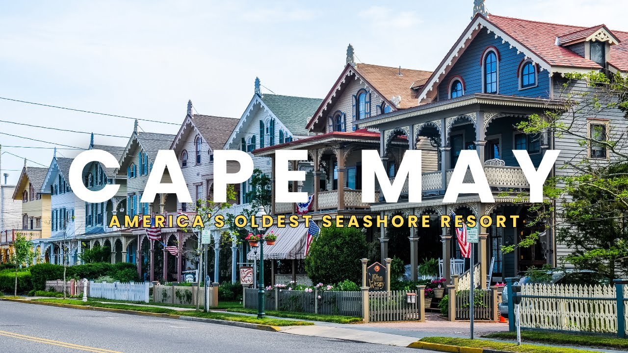 Cape May, USA🇺🇸 America's Oldest Seashore Resort City | Victorian-era Houses | Walking Tour 4K | CC