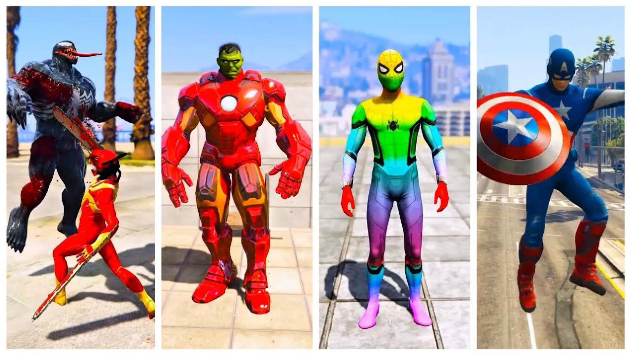 SUPERHERO MEGA BATTLE #245 MARVEL AND DC SUPERHERO BATTLE IRONMAN VS SUPERMAN VS SPIDERMAN VS HULK