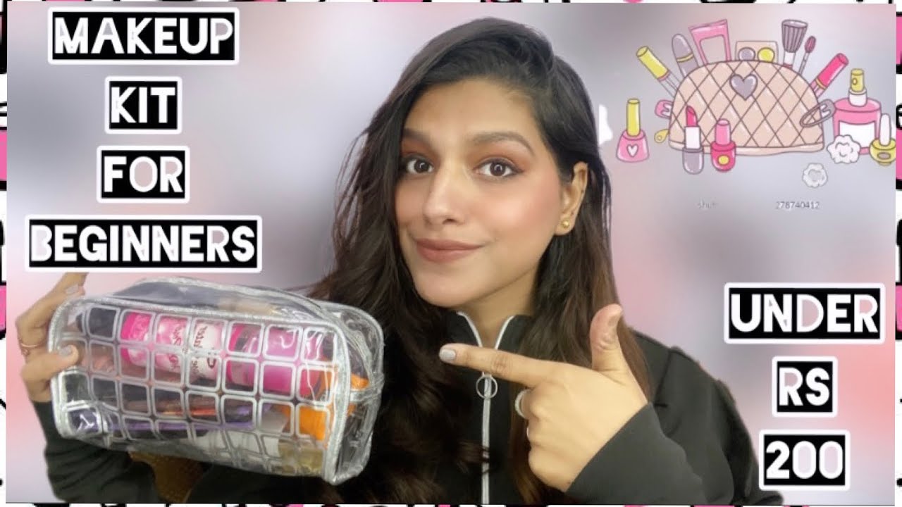 Beginner makeup kit under 200/-rs #makeup #makeupkit #beginners