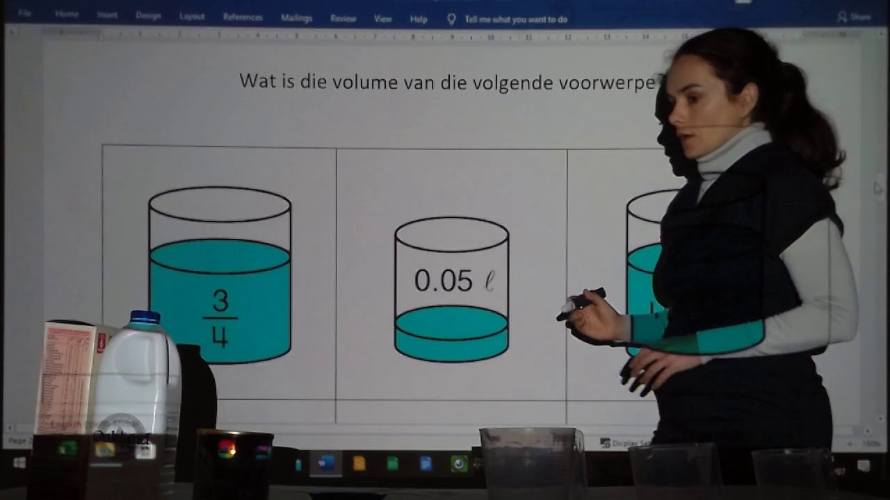 Wiskunde : Graad 6 : Week 8 : 1. Volume en Kapasiteit