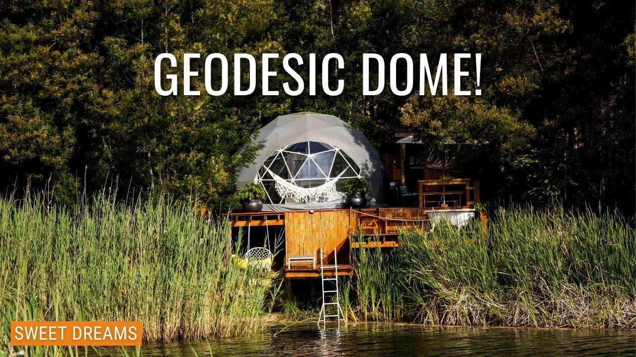 GeoDome w/ private PIER and OUTDOOR bath | La Bruyere Farm Full Tour