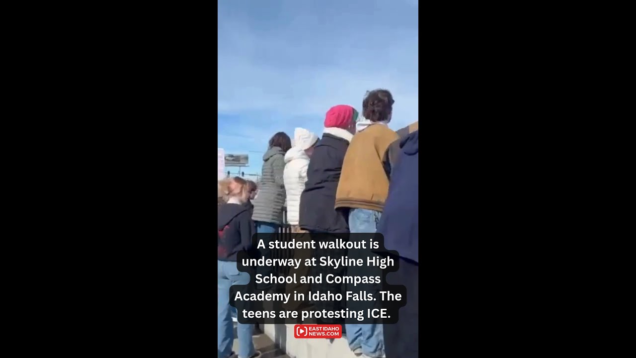 Skyline High School and Compass Academy in Idaho Falls protest ICE