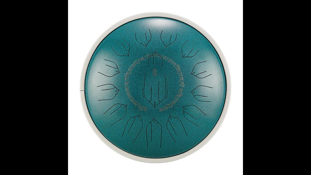 Hluru EQ Titanium Steel Tongue Drum 15 Notes 14'' C Major 440Hz