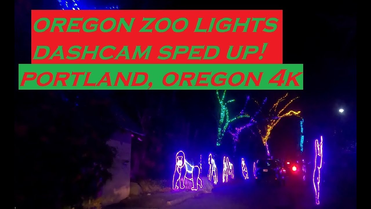 Oregon Zoo Lights 2020 | Dashcam Drive Tour Sped Up!