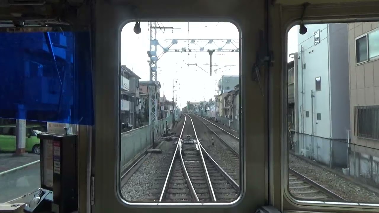 【響くモーター音！！ブレーキ音が古すぎる...】阪急宝塚線　阪急5100系急行大阪梅田行き前面展望池田～豊中