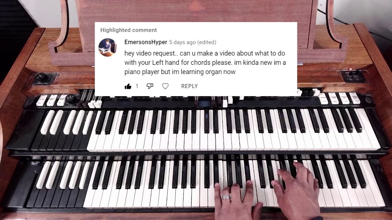 Differences in Chording on Organ Vs Piano | E flat