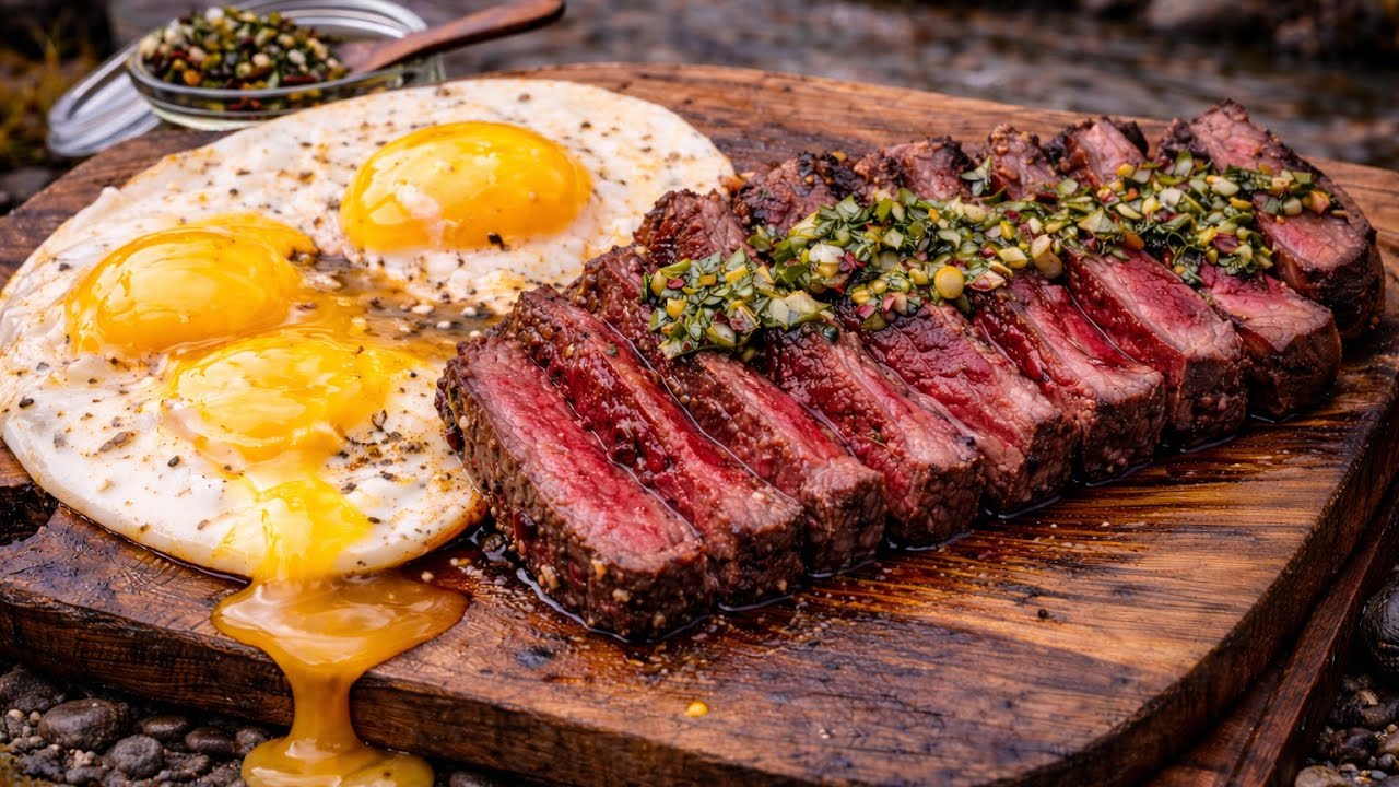 New York Strip Steak & Eggs — The Ultimate Breakfast Experience