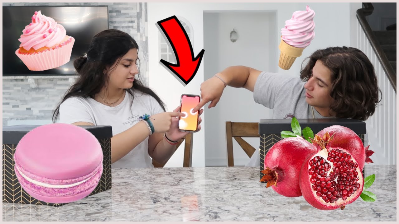An app choose what color we eat  RED OR PINK :KEILLY AND KENDRY