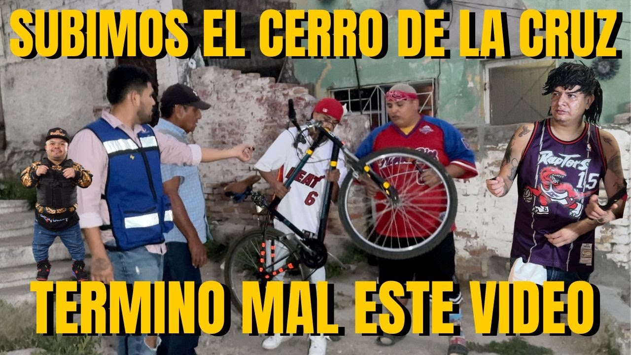 SUBIMOS UNA BICICLETA AL CERRO DEL BARRIO  DE LA CRUZ.
