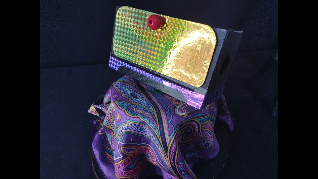 Vanishing silk scarf box magic trick revealed & how to make.