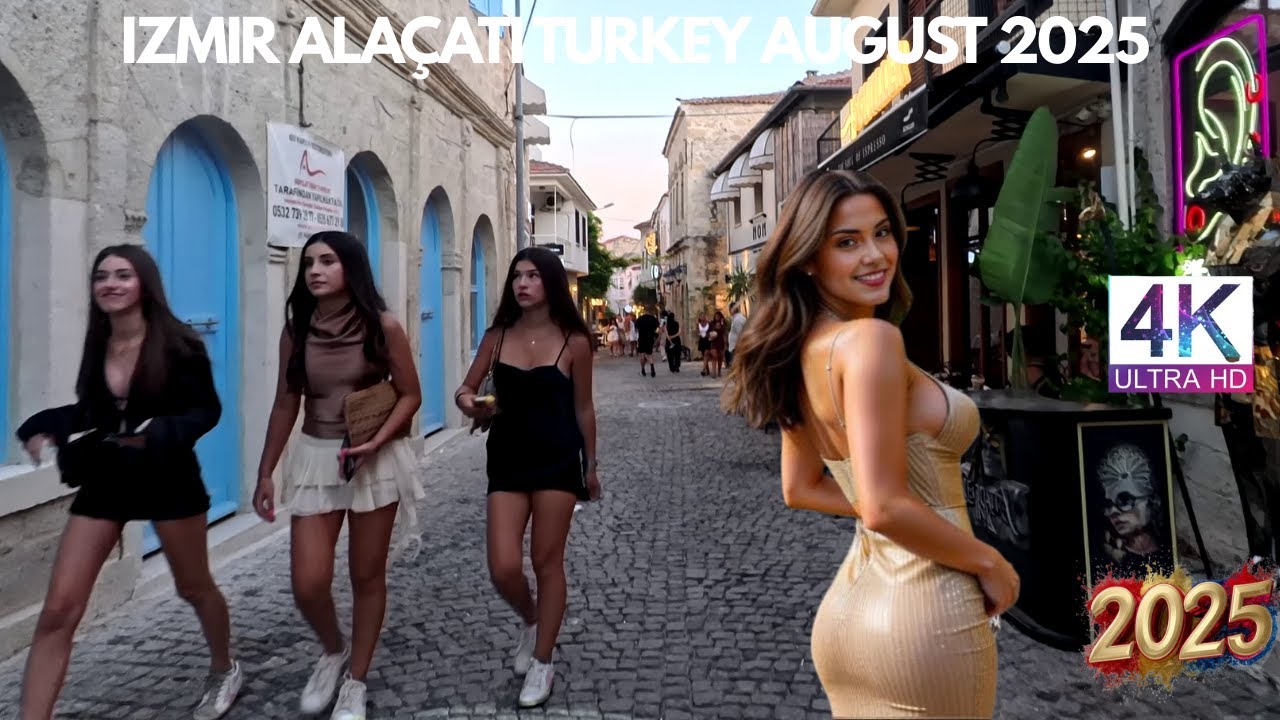 Çeşme Alaçatı Summer 2025 Walking Tour | 4k UHD 60fps