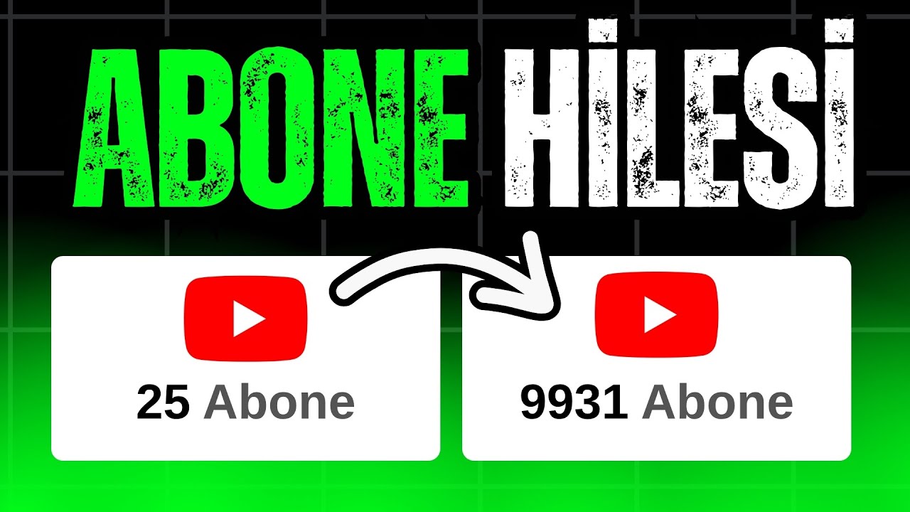 Youtube Abone Hilesi &Uuml;cretsiz | Şifresiz Youtube Abone Kasma ve Arttırma 2025