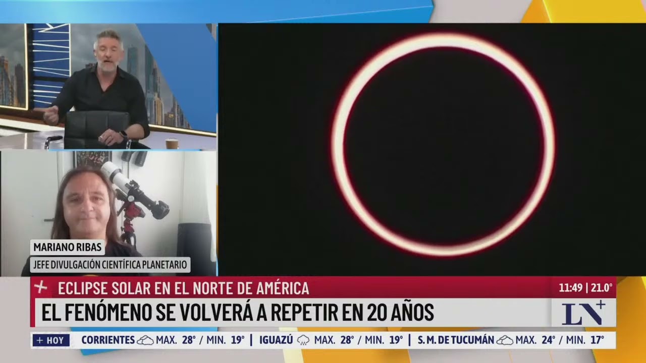 Eclipse total de sol en el norte de América; se verá en México, EE.UU y Canadá