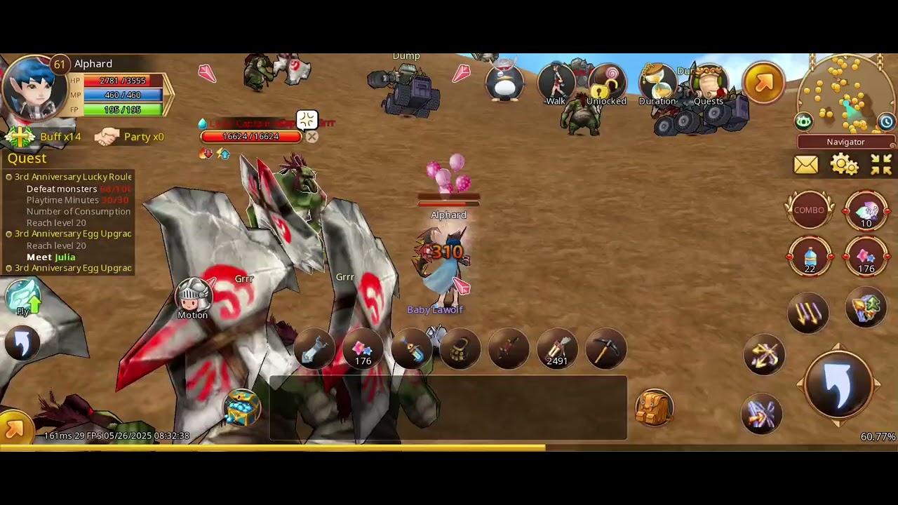 Playing Flyff Universe Mobile #1 Ranger lvl 61 AOE
