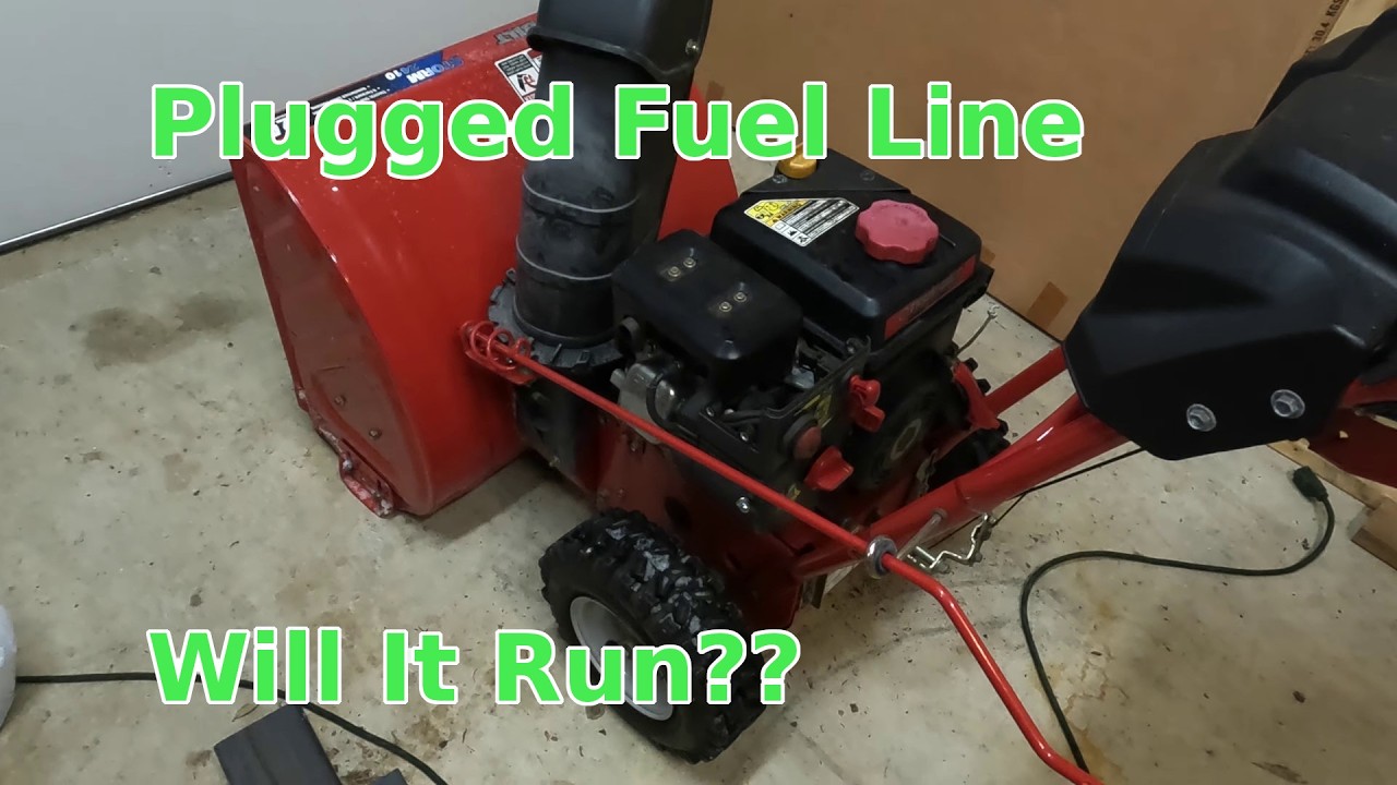 Blocked Fuel Line On Troy-Bilt 2410 Snowblower