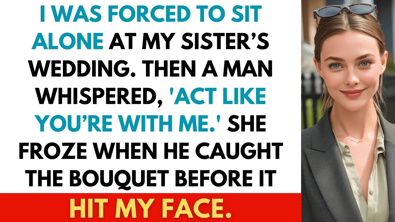 At My Sister’s Wedding, I Was Forced to Sit Alone—Then a Stranger Said, ‘Act Like You’re With Me
