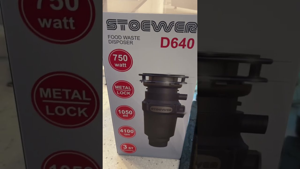 Установка измельчителя пищевых отходов Stoewer D640 в двойную каменную раковину своими руками