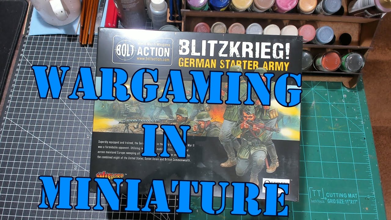 Wargaming in Miniature ☺  Bolt Action German Blitzkrieg Starter Army Box Review