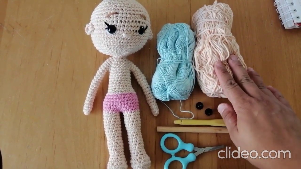 Cuerpo Princesa Amigurumi parte 1