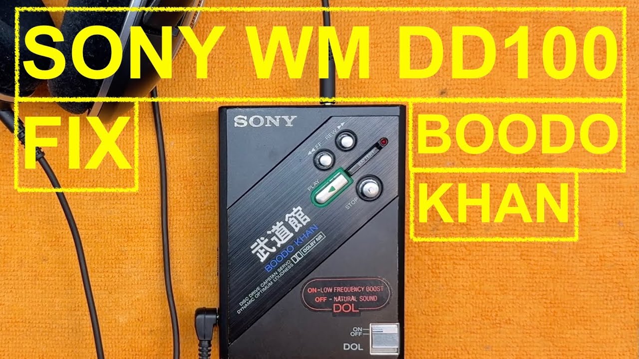 Sony WM DD100 BOODO KHAN walkman - cassette player repair fix after prior attempt 