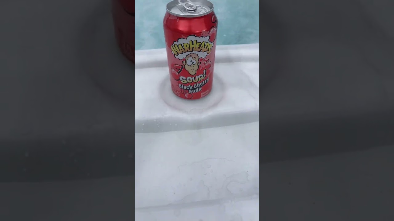 WarHeads Sour Black Cherry Soda #shorts #viral #warheads #warheadchallenge