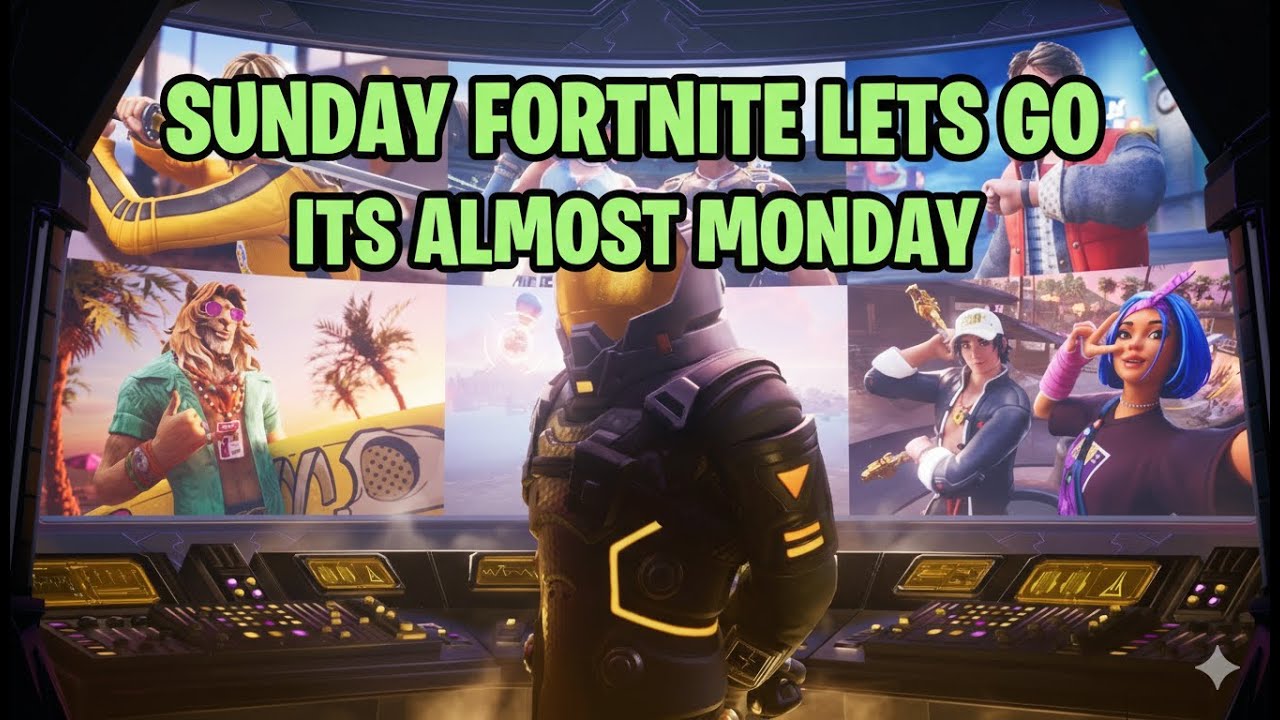 Sunday - Fortnite Let's go its almost Monday.