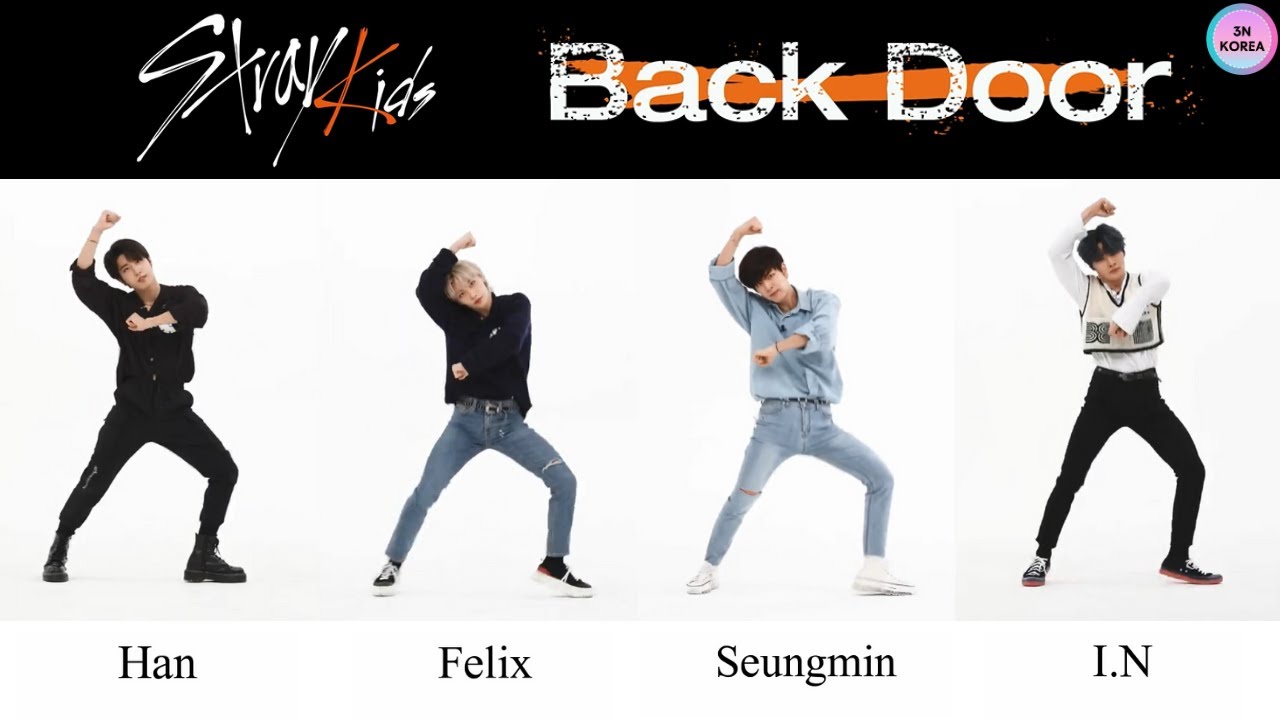 [ENG SUB] Stray Kids 'Back Door' FanCam Maknae Line (Han, Felix, Seungmin, I.N) Dance Comparison