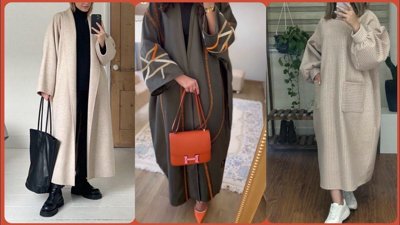 اخر ما كاين ارروع الموديلات فالكيمونو والعباية والفساتين الشتوية بالتنسيقات Kimono & Aabaya