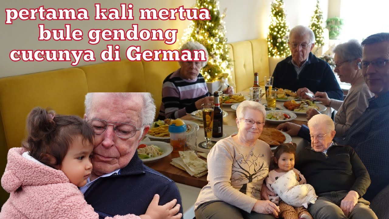 Pertama Kalinya  Mertua Bule Gendong Cucunya di German