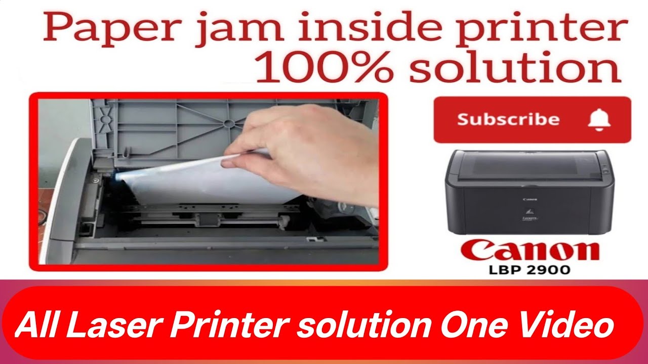 Paper Jam Inside Printer।One By One Multi Paper pickup ।All Model Laser Printer solution This Video😊