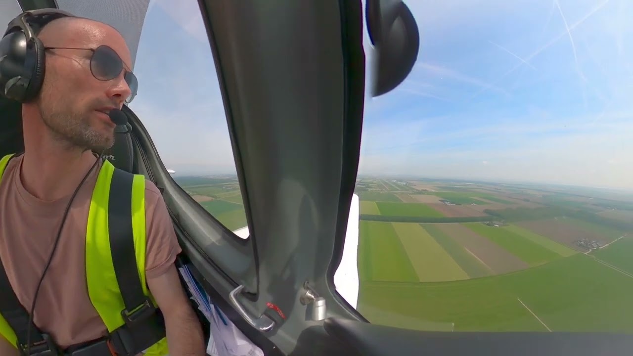 Technam P-Mentor Approach & Landing at Lelystad (VFR) | Cockpit View GoPro MAX | PPL Lesson 30
