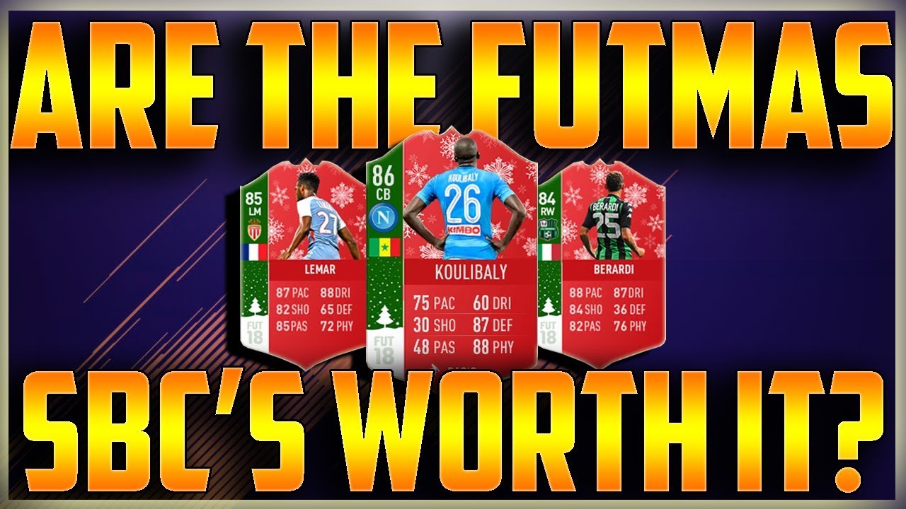 FUTMAS SBC COMPLETED!! ARE THE FUTMAS SBS'S WORTH IT? FIFA 18 NEW SBC FUTMAS
