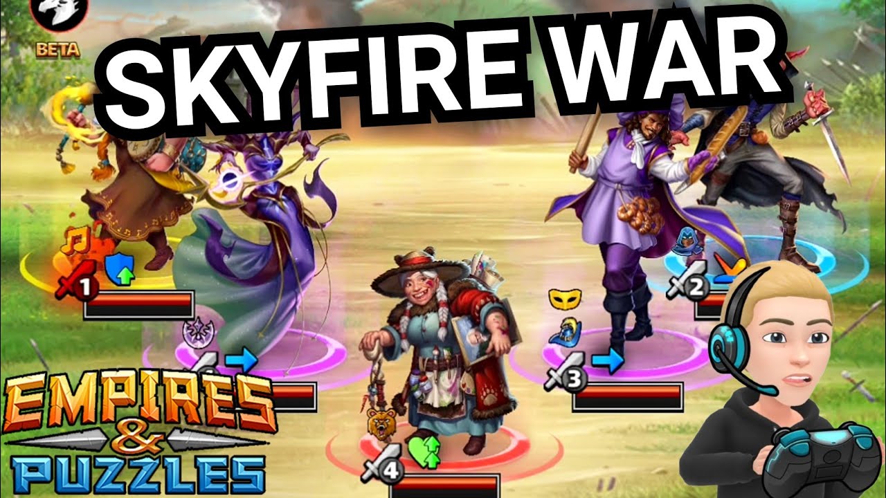 Top 10 Alliance Wars - Skyfire - Praetorian Guardians vs Rycerze Ciemnosci - Empires And Puzzles