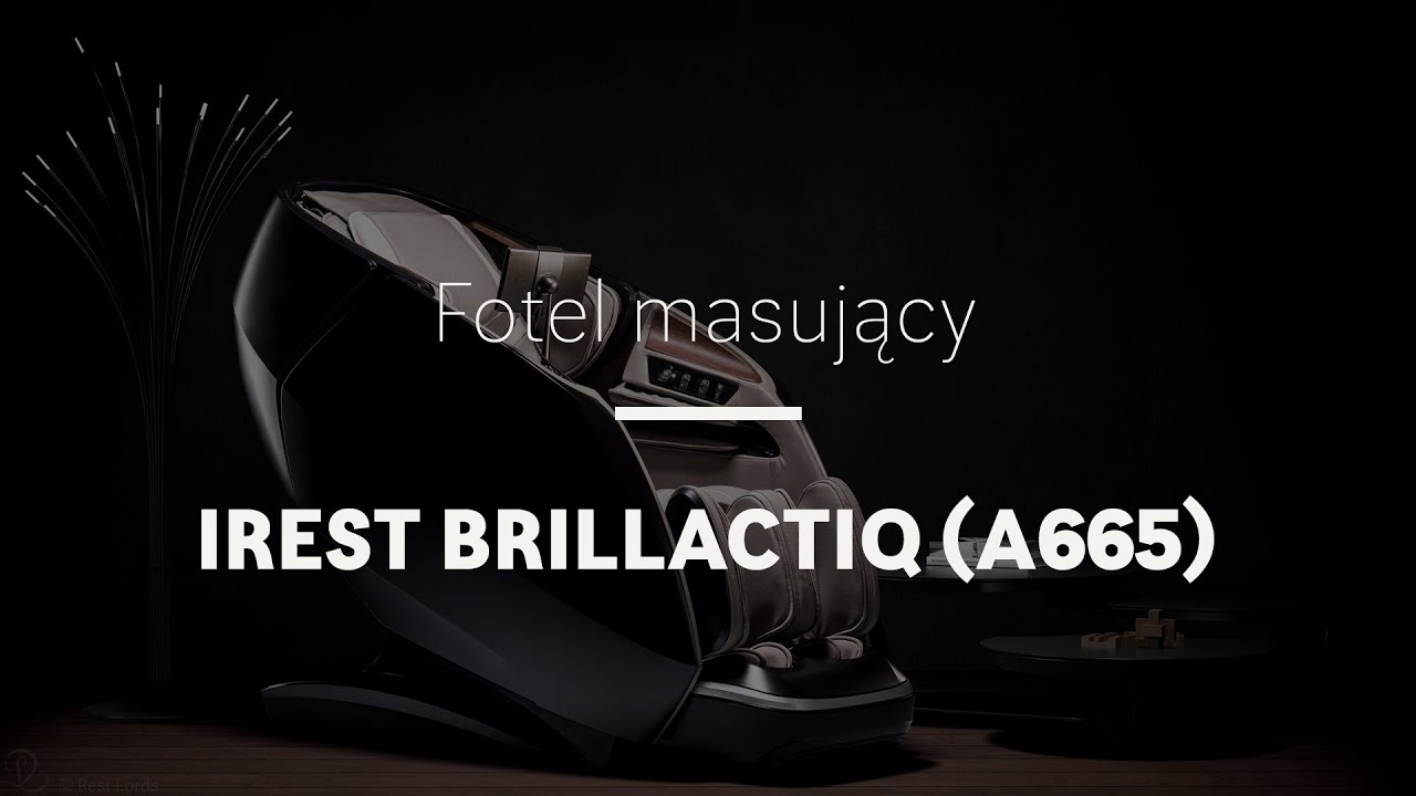 Fotel masujący iRest Brillactiq (A665) - galaktyczny wymiar masażu