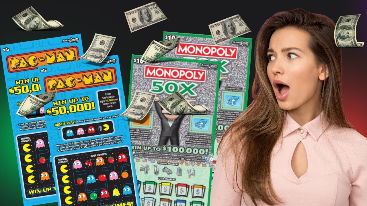 👻PAC MAN👻 🚂MONOPOLY 50X🚂 ARIZONA SCRATCH OFF TICKETS