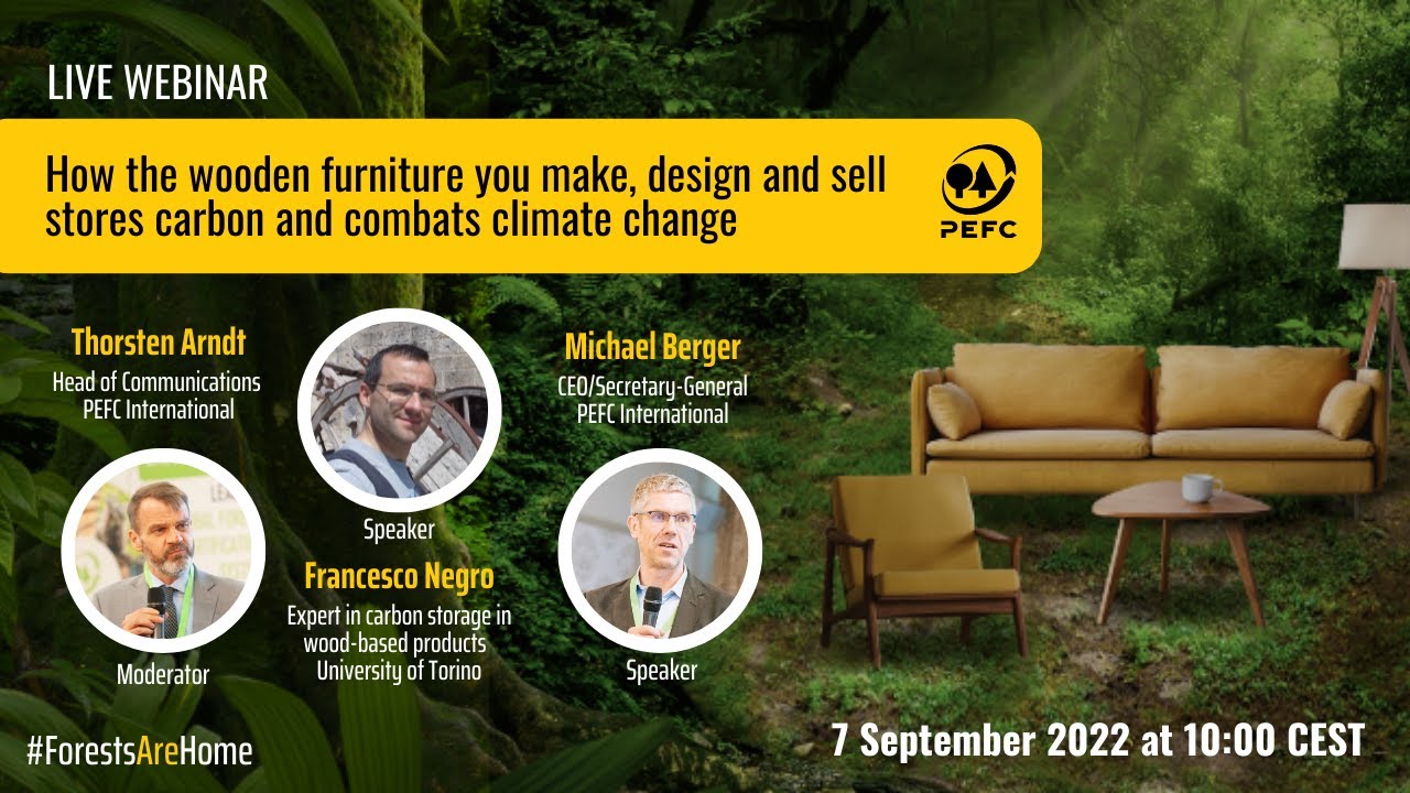 How the Wooden Furniture you Design, Make and Sell Stores Carbon and Combats Climate Change